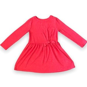 Cat & Jack Long Sleeve Hot Pink Dress Size 3T LIKE NEW